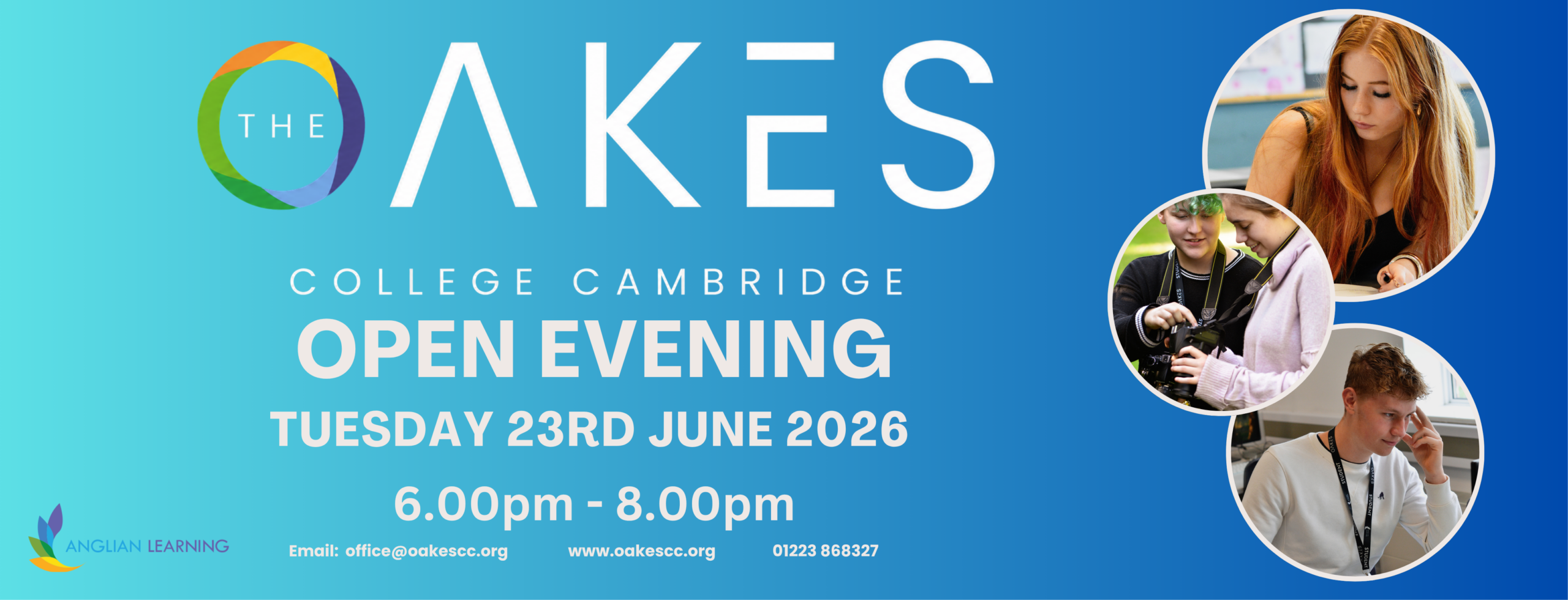 Oakes Summer Open Evening Tuesday 23rd June 6.00pm – 8.00pm – Oakes College