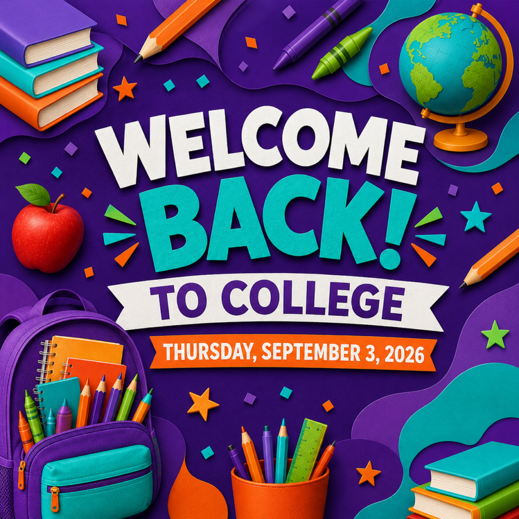 WELCOME TO COLLEGE – THURSDAY 3RD SEPTEMBER 2026